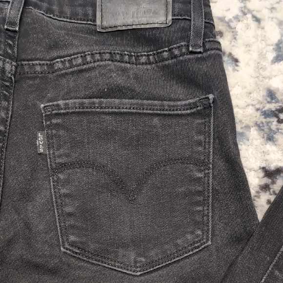 Levi’s 721 High Rise Skinny Jeans Women’s 27 Black Denim Stretch Classic Levi's - Picture 7 of 10